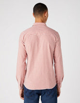 WRANGLER LS WESTERN SHIRT MĘSKA KOSZULA W KRATĘ DŁUGI RĘKAW ETRUSCAN RED W5C2CIR11 112146107
